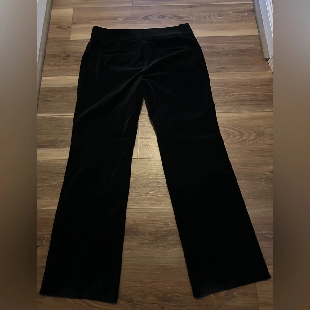 J Crew black velvet pants size 12